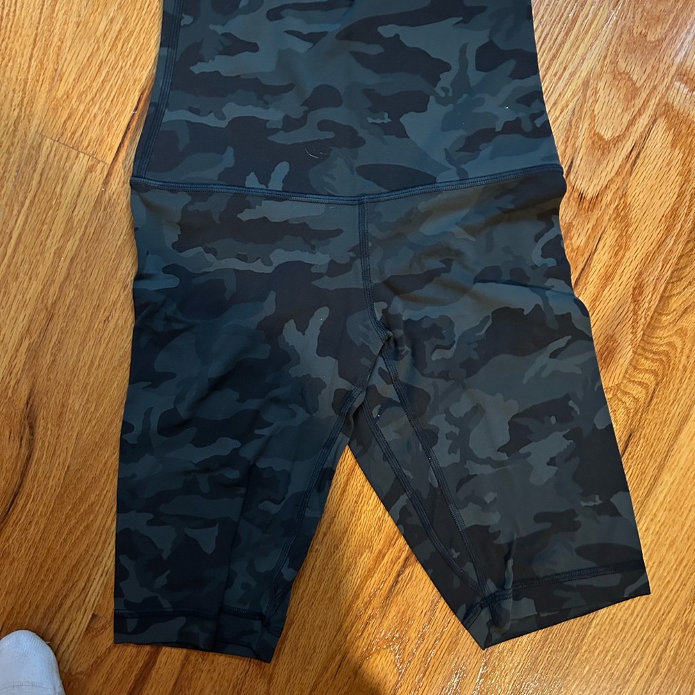 lululemon athletica Black Camo High Waist Shorts